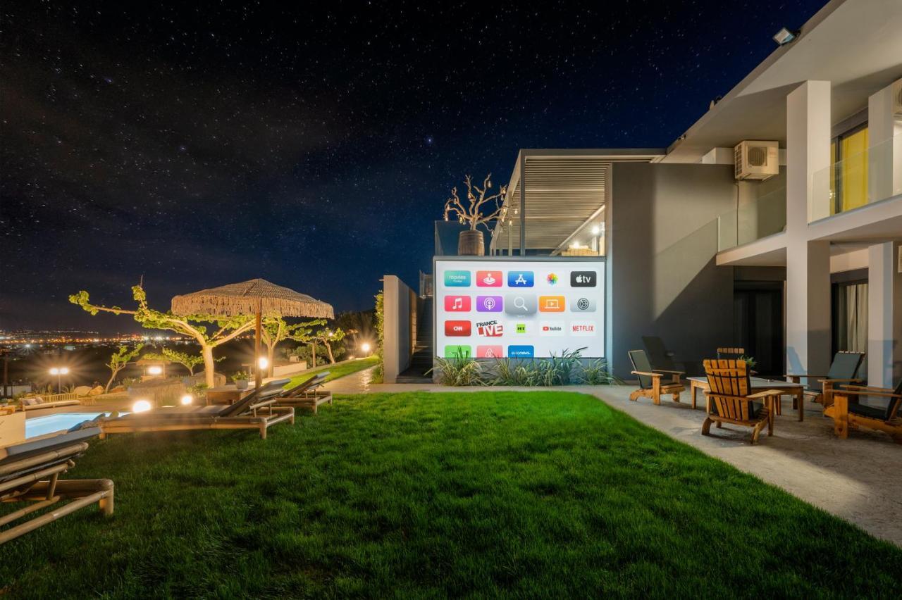 Olivenest Chania Executive Villa Perivólia Exteriör bild